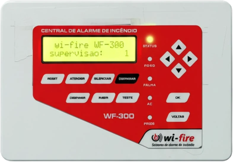Central de alarme de incêndio sem fio WF-300